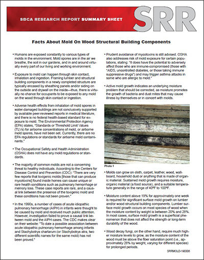 Facts About Mold on Wood Structural Building Components (50 copies)