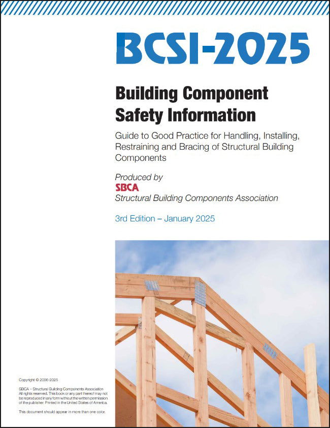 Building Component B Building Component Safety Information Guide 2025 Edition – SBCA Store