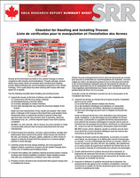 Canadian Checklist for Handling & Installing Trusses (50 copies)