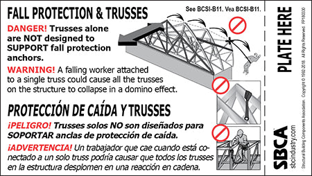 Fall Risk Code And Tag Fall Protection Tag (1,000 tags) – SBCA Store