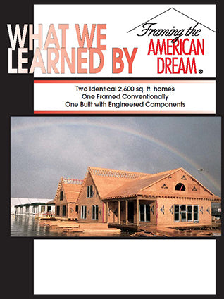 Framing the American Dream Brochure - Roof/Floor (50 copies)