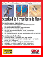 Hand Tool Safety Poster 18" x 24"