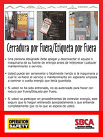 Lockout Tagout Poster 18" x 24" (only Spanish available)