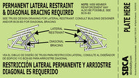 Permanent Lateral Bracing Tag (1,000 tags)