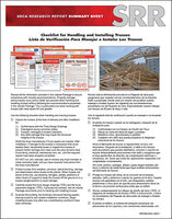 Checklist for Handling & Installing Trusses (50 copies)